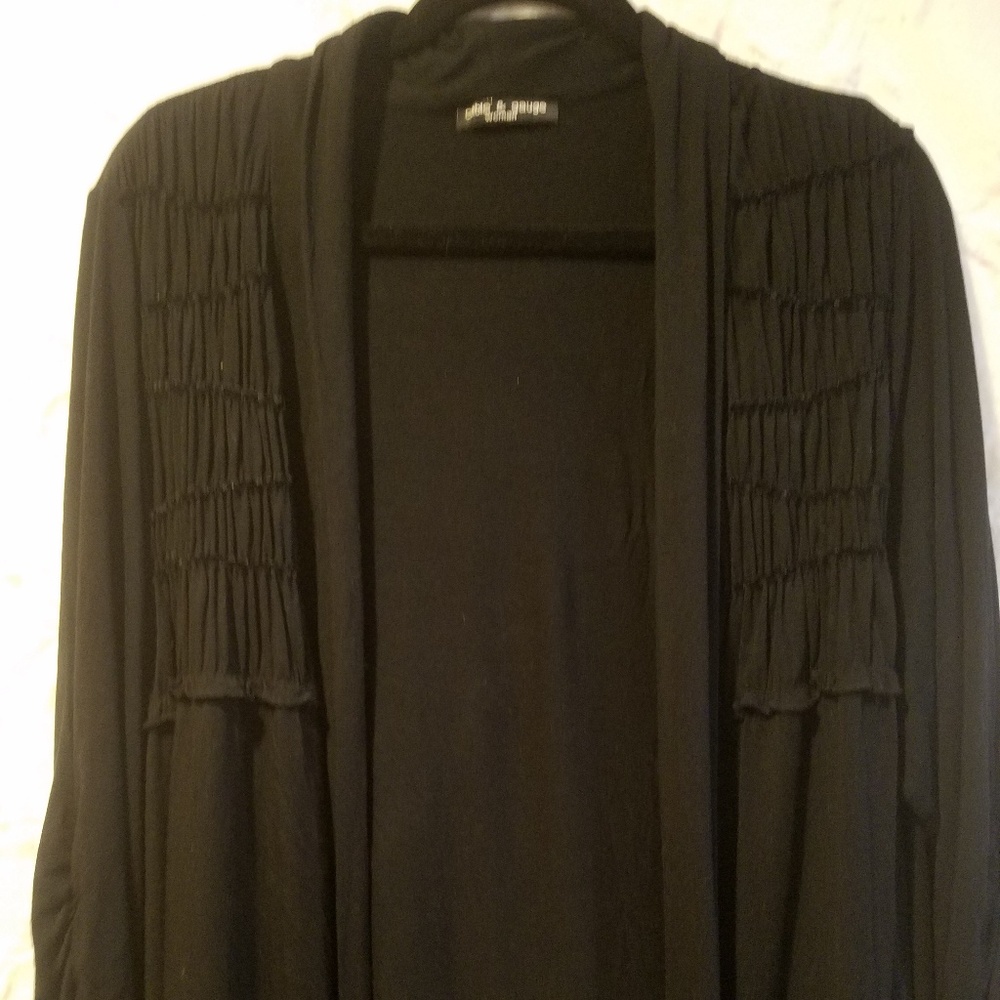CABLE AND GADGE BLACK JACKET
